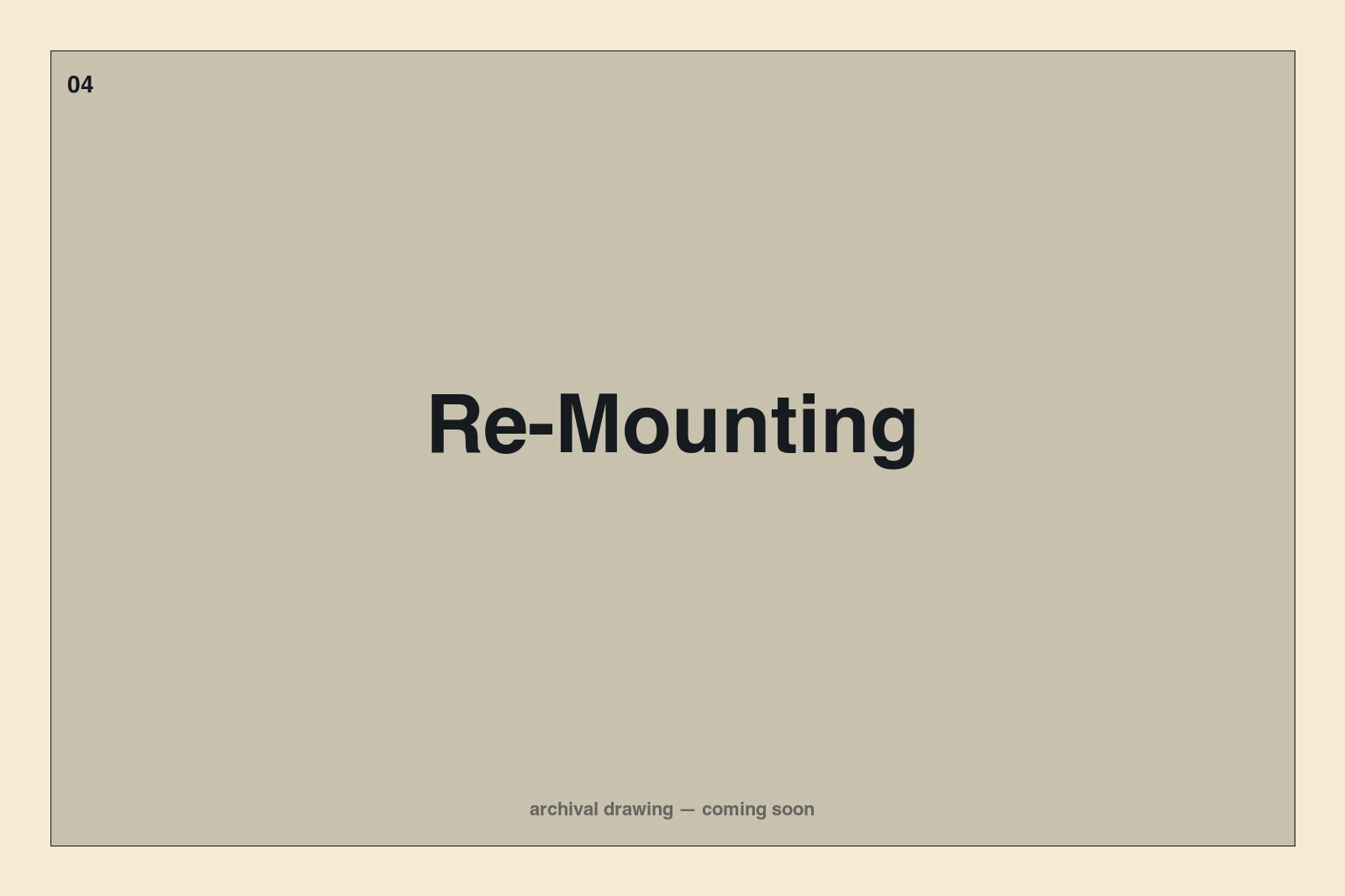 Placeholder — re-mounting of historic façade stones onto new core, coming soon